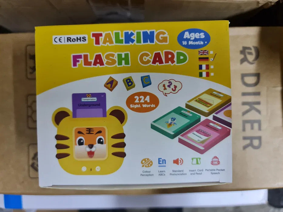 224 WORD TALKING FLASH CARDS EARLY LEARNING TOY 2-6 TODDLER CHILD PRESCHOOL BLUE