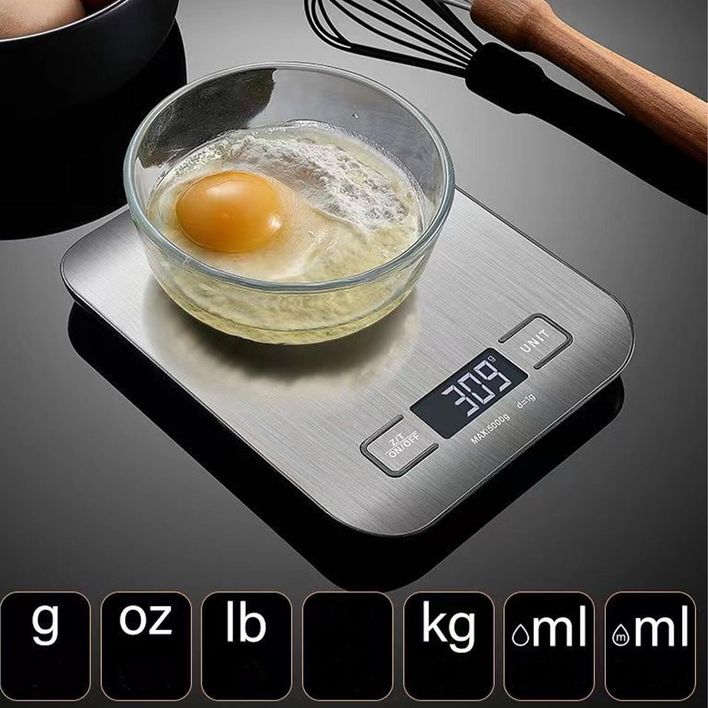 5KG Digital Kitchen Scales Electronic Lcd Balance Scale Food Weight Postal Scale