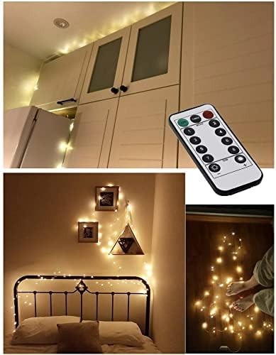 USB Plug In 100 LED 8 Modes Fairy String Lights DIY Micro Copper Wire Decor UK