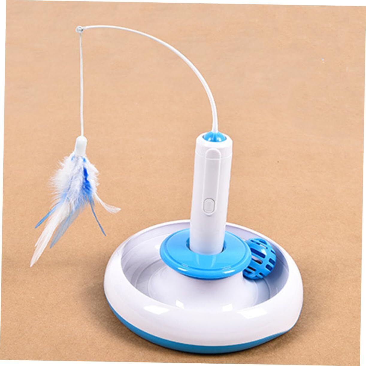 Cat Toys Automatic Wand Motion ,Pet Cat Wand Toy Electric To Rotate Cat Teaser