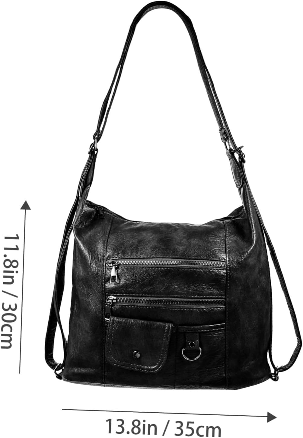 Pu Women's Bag Fashion Retro Design Handbag Simple Girl Backpack Lady Pouch