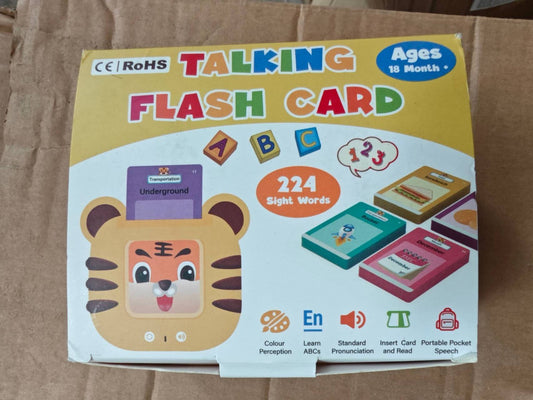 224 WORD TALKING FLASH CARDS EARLY LEARNING TOY 2-6 TODDLER CHILD PRESCHOOL BLUE