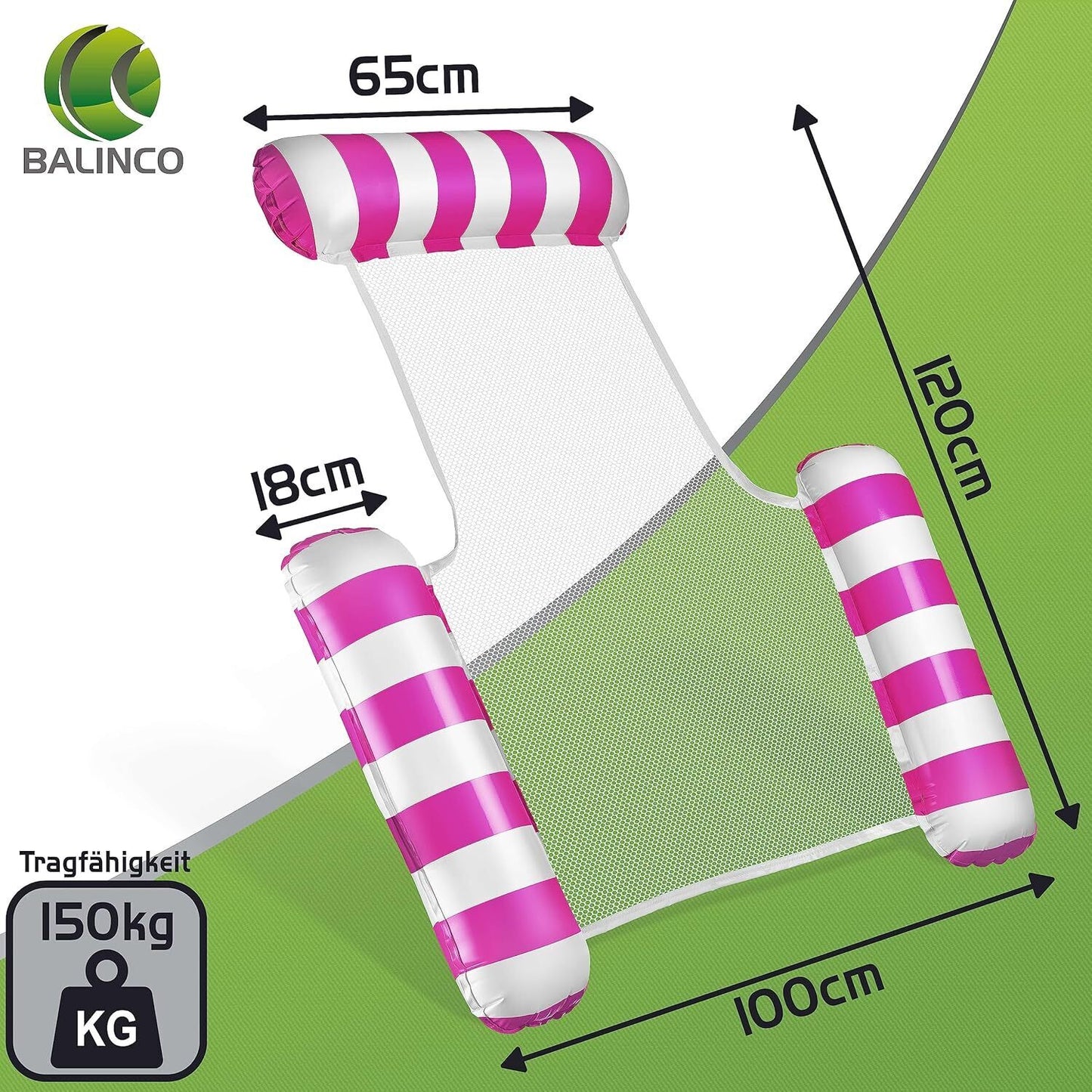 Water Hammock Float Lounger Swimming Pool Inflatable Recliner Air Mattress Chair