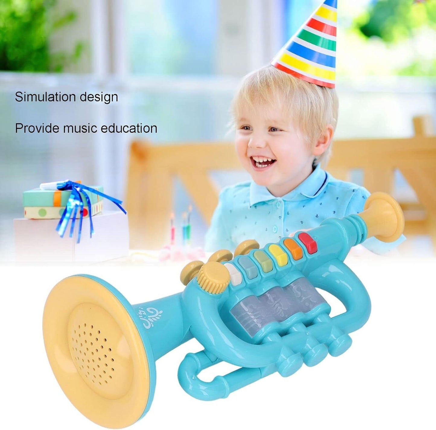 Musical Instruments, Kid Trumpet Children Preschool Music Toy for Boys and Girls