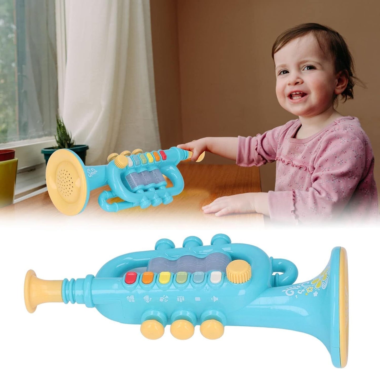 Musical Instruments, Kid Trumpet Children Preschool Music Toy for Boys and Girls