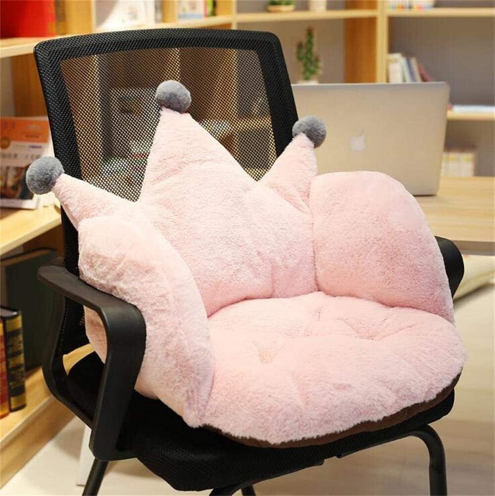 Armchair Seat Support Crown Soft Cushion Plush Comfort Seat Pad Office Cozy