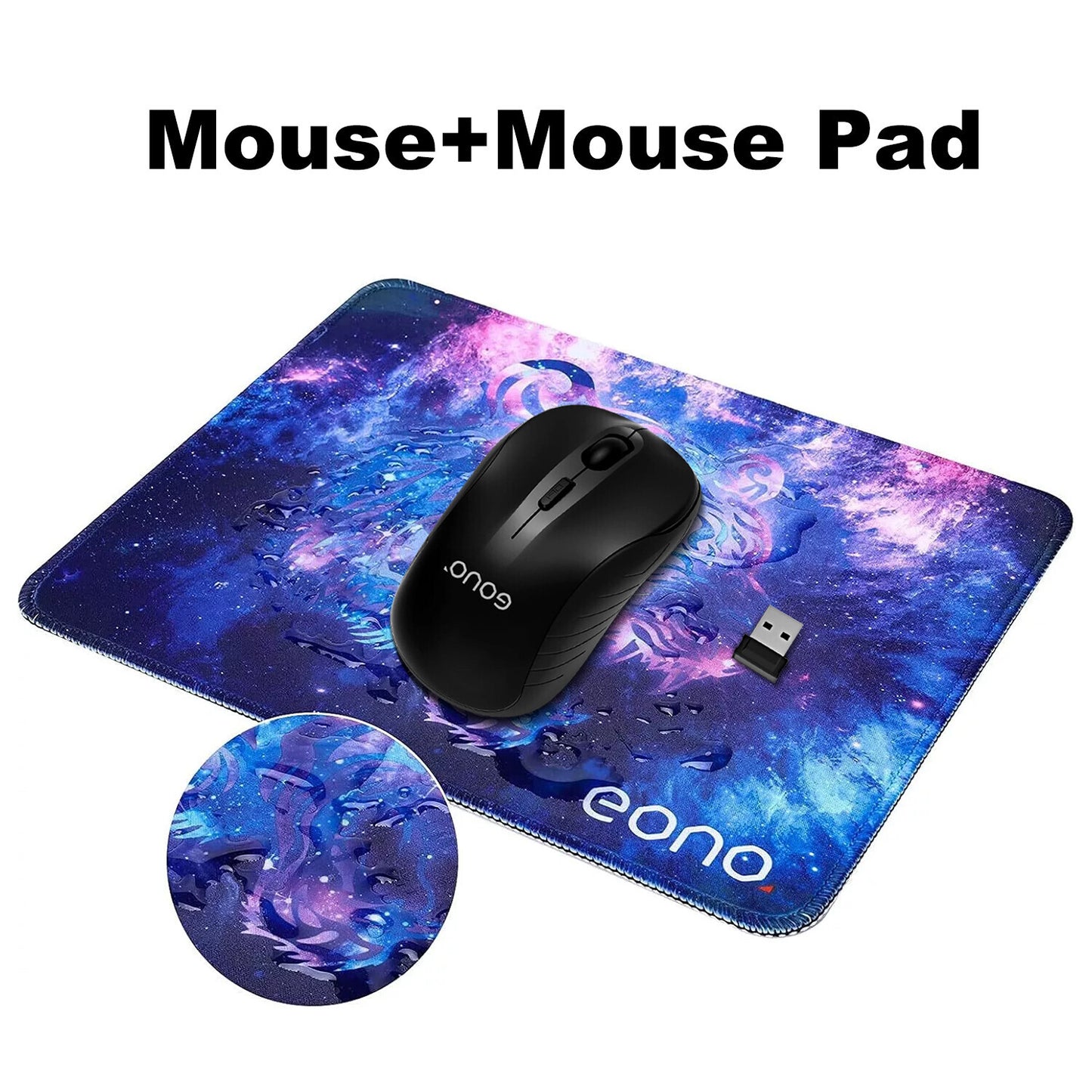 Mouse Pad And Mouse Set 2.4G Silent Optical Mouse