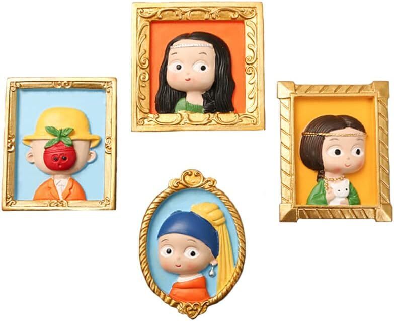 6Pcs Cartoon Figure Fridge Magnets Whiteboard Educational Magnetic Toys For Kids