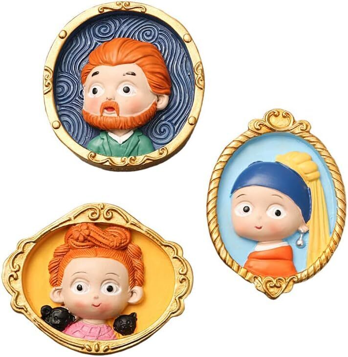 6Pcs Cartoon Figure Fridge Magnets Whiteboard Educational Magnetic Toys For Kids