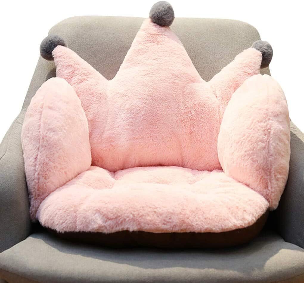 Armchair Seat Support Crown Soft Cushion Plush Comfort Seat Pad Office Cozy