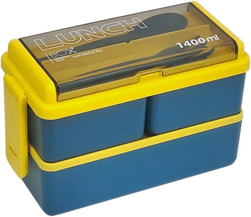 3 Compartments Lunch Box Food Container Set Bento Storage With bag For Adults