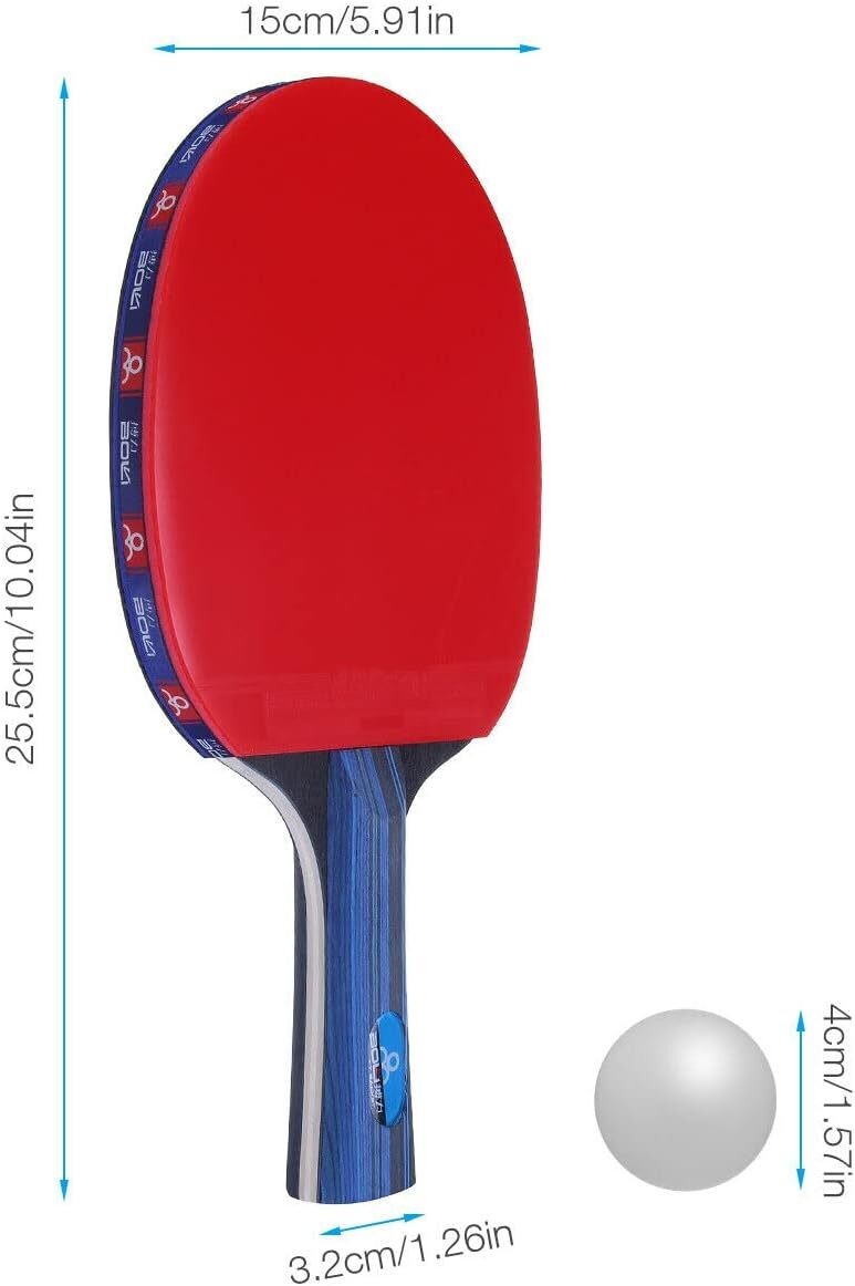 New Speed and Spin PPong Table Tennis Set / rackets with 4 Bats,8 Balls & Bag