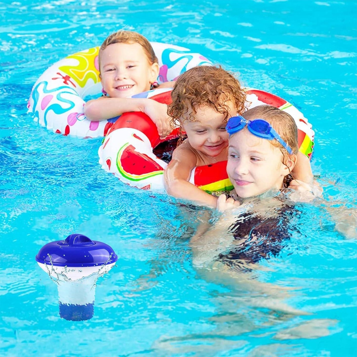 2X Floating Chlorine Tablet Dispenser Chemical Holder Pool Spa Hot Tub Float 5''