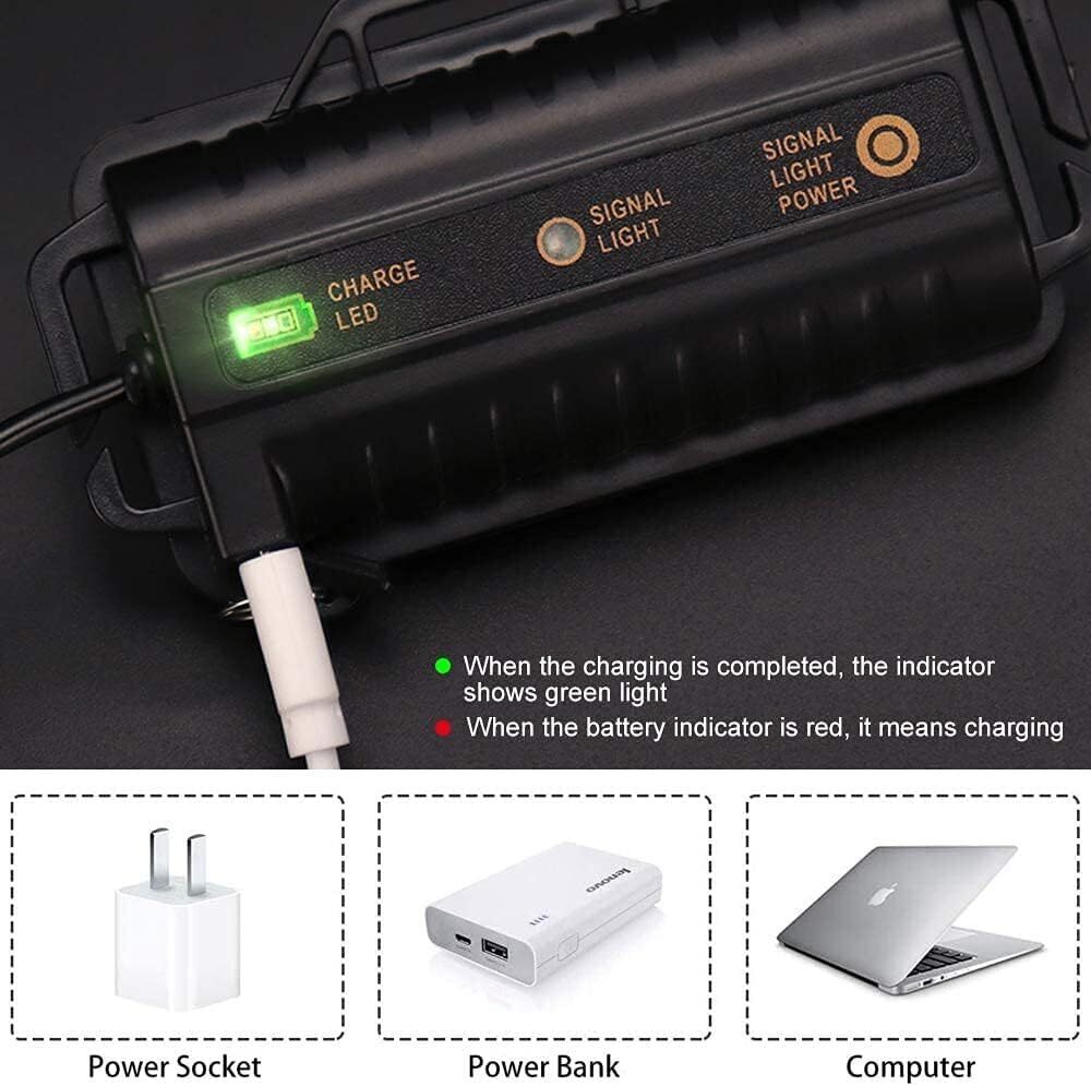 LED Head Torch IPX5 Headlight 18000 Lumens 8 Modes Headlamp for Camping,Fishing