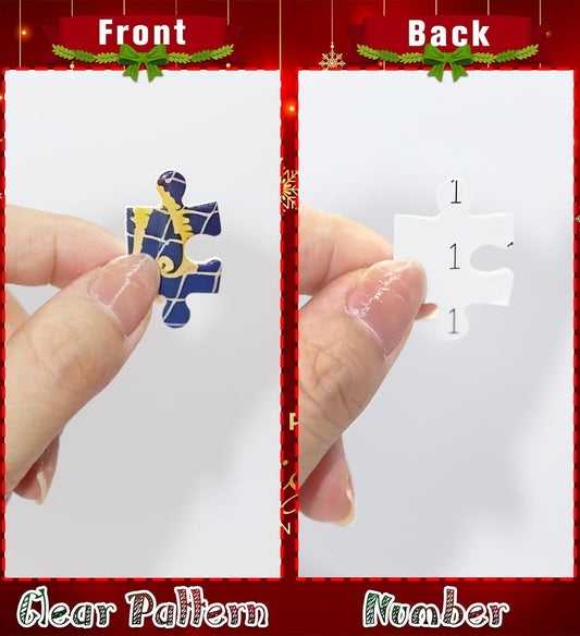 2025 Advent Calendar 1008 Piece Jigsaw Puzzle 24 Days Christmas Countdown