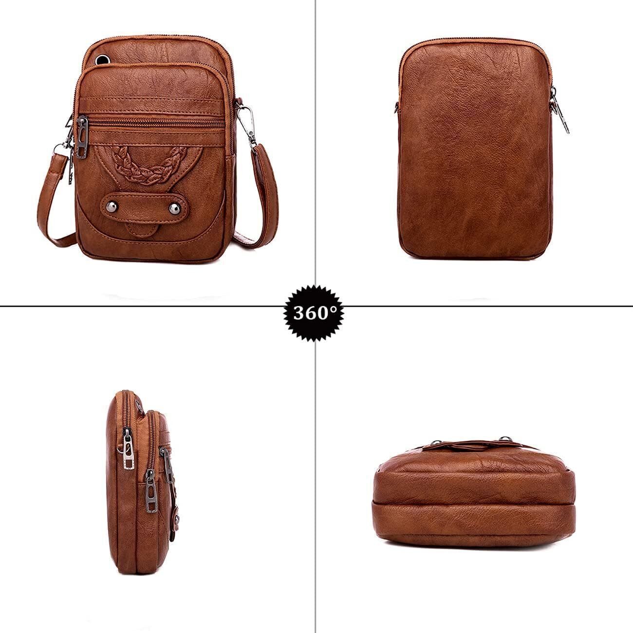 Women Crossbody Bag Small Soft Leather Handbags Shoulder Bag Mini Messenger Bag