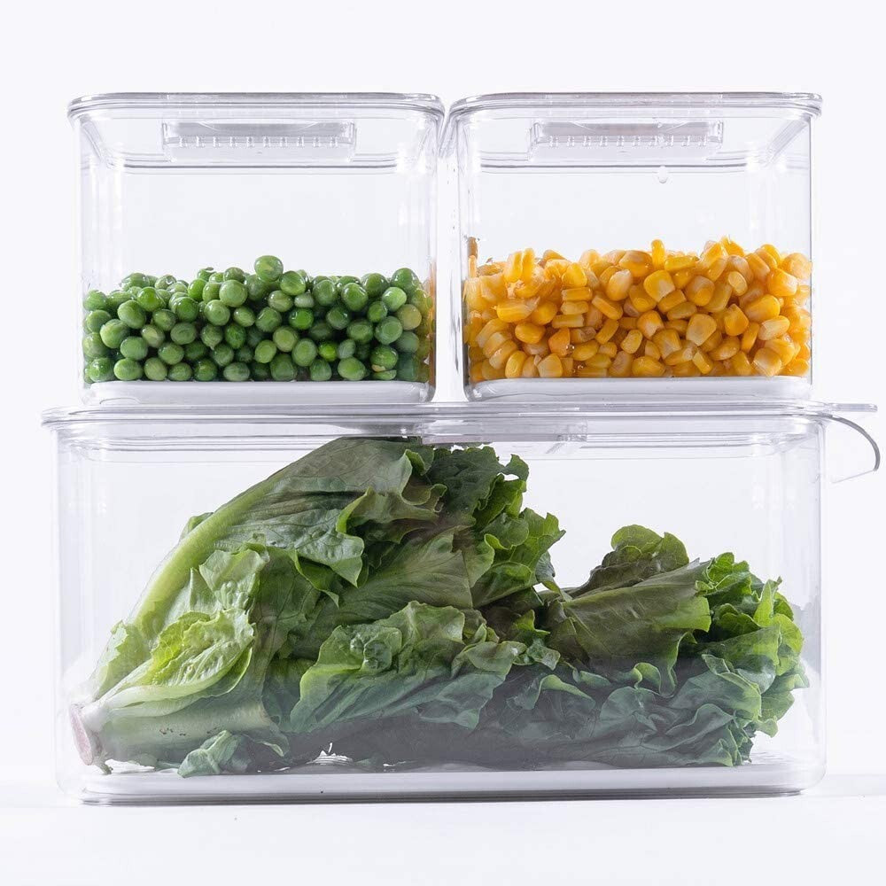 Fridge Food Storage Containers Fresh Fruit & Veggie Saver - Kitchen