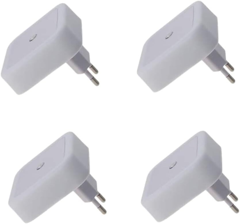 4Pcs Automatic LED Night Light Plug In Energy Saving Dusk To Dawn Sensor Lamp
