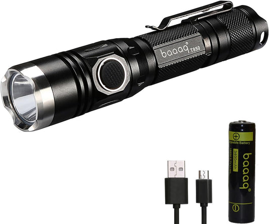 LED Torch Rechargeable,1060 Lumens Super Bright Adjustable Focus Flashlight UK
