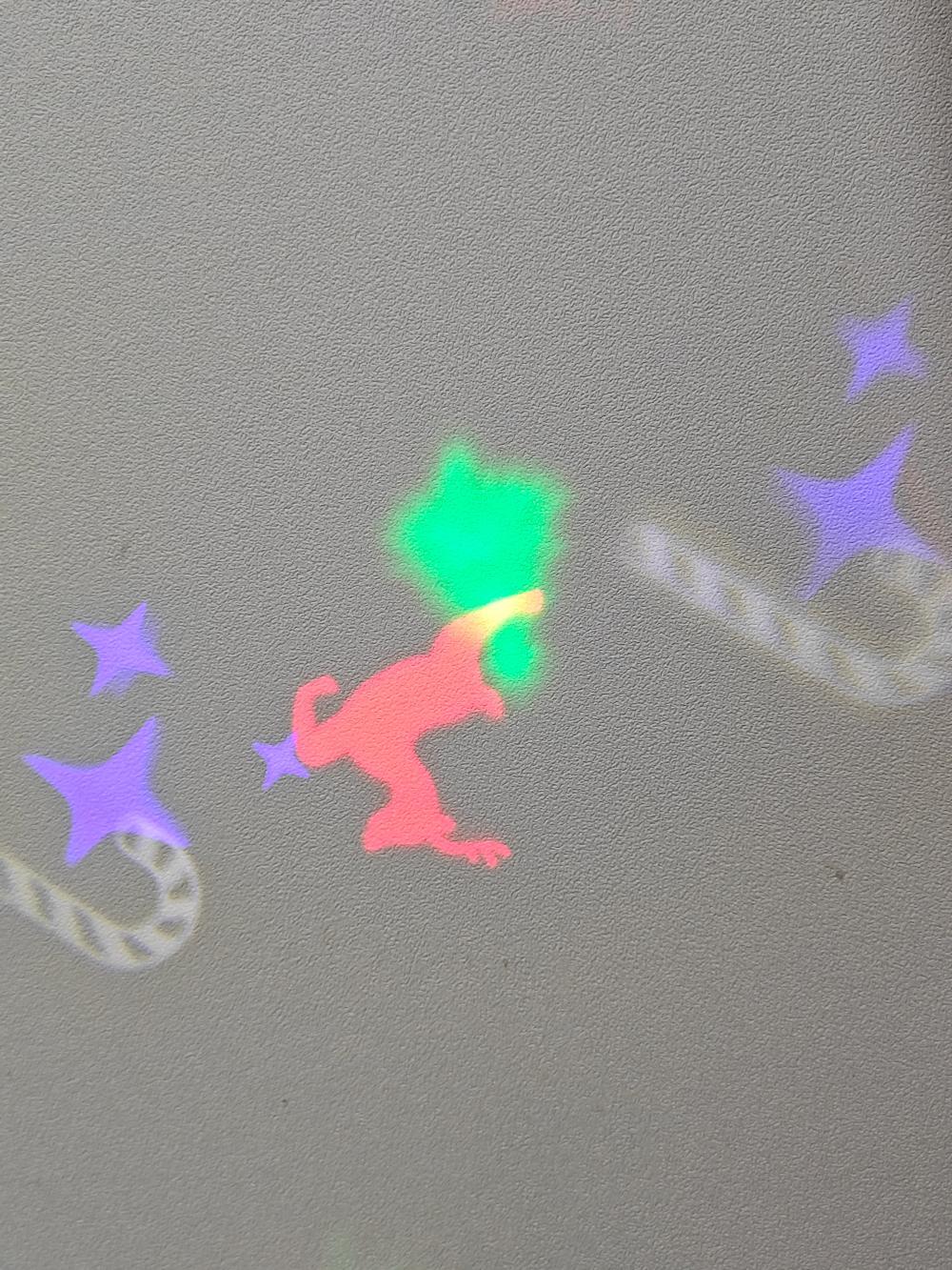 Christmas Decoration,Santa Warm White LED Projector Light,Xmas Wax Candle 15cm