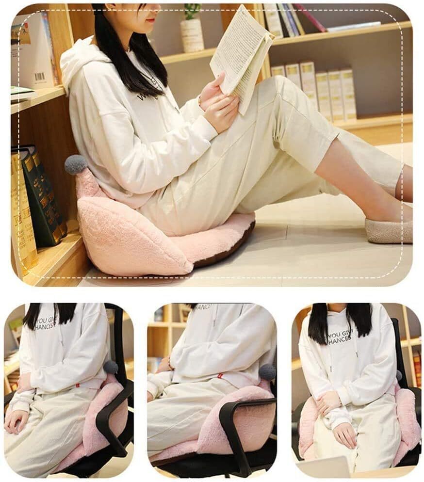 Armchair Seat Support Crown Soft Cushion Plush Comfort Seat Pad Office Cozy