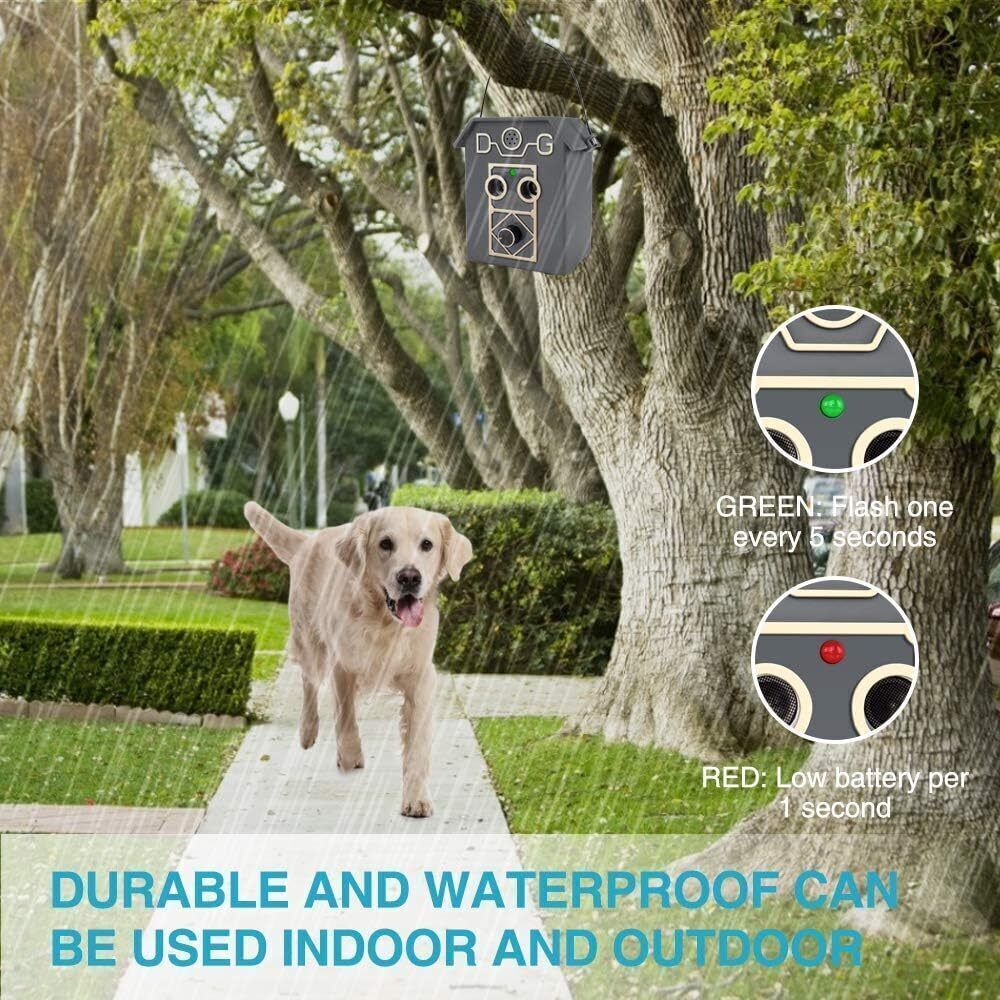 Anti Barking Device, with 2 Ultrasonic Sound Speaker, Detects up to 50 Feet
