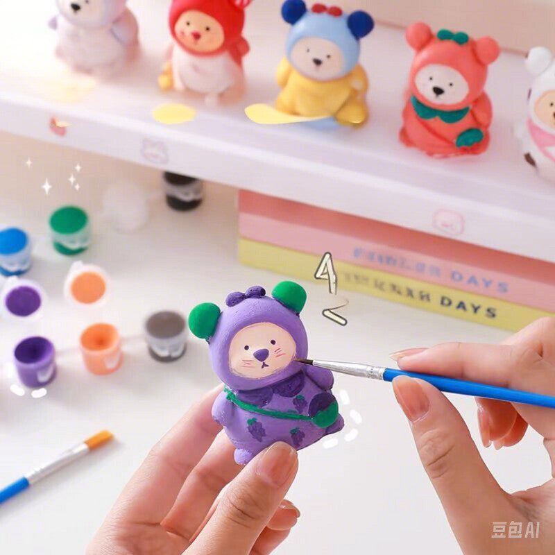 10-100Pack White Plaster Dolls For Child DIY Painting - Creative Art & Craft Fun