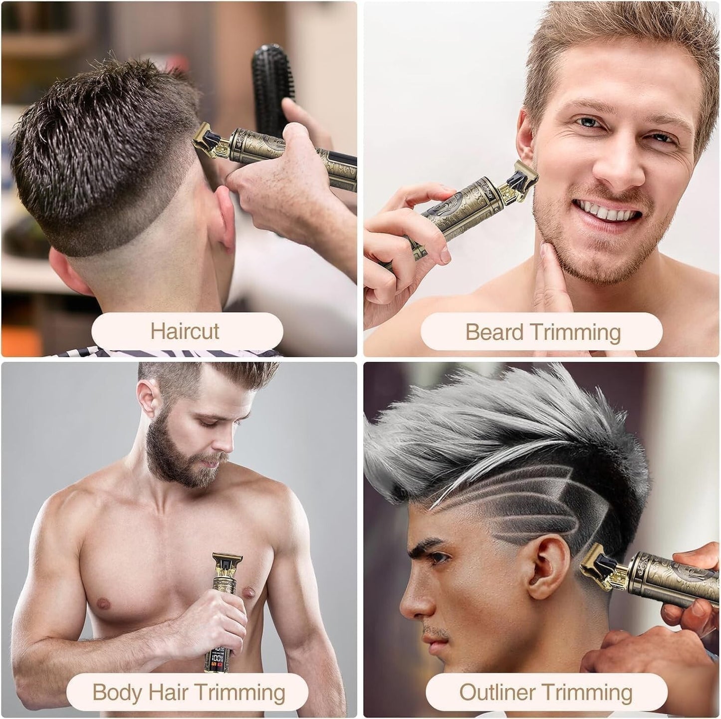 Upgraded Hair Clipper for Men, Hair Trimmer Shaver with LCD Display