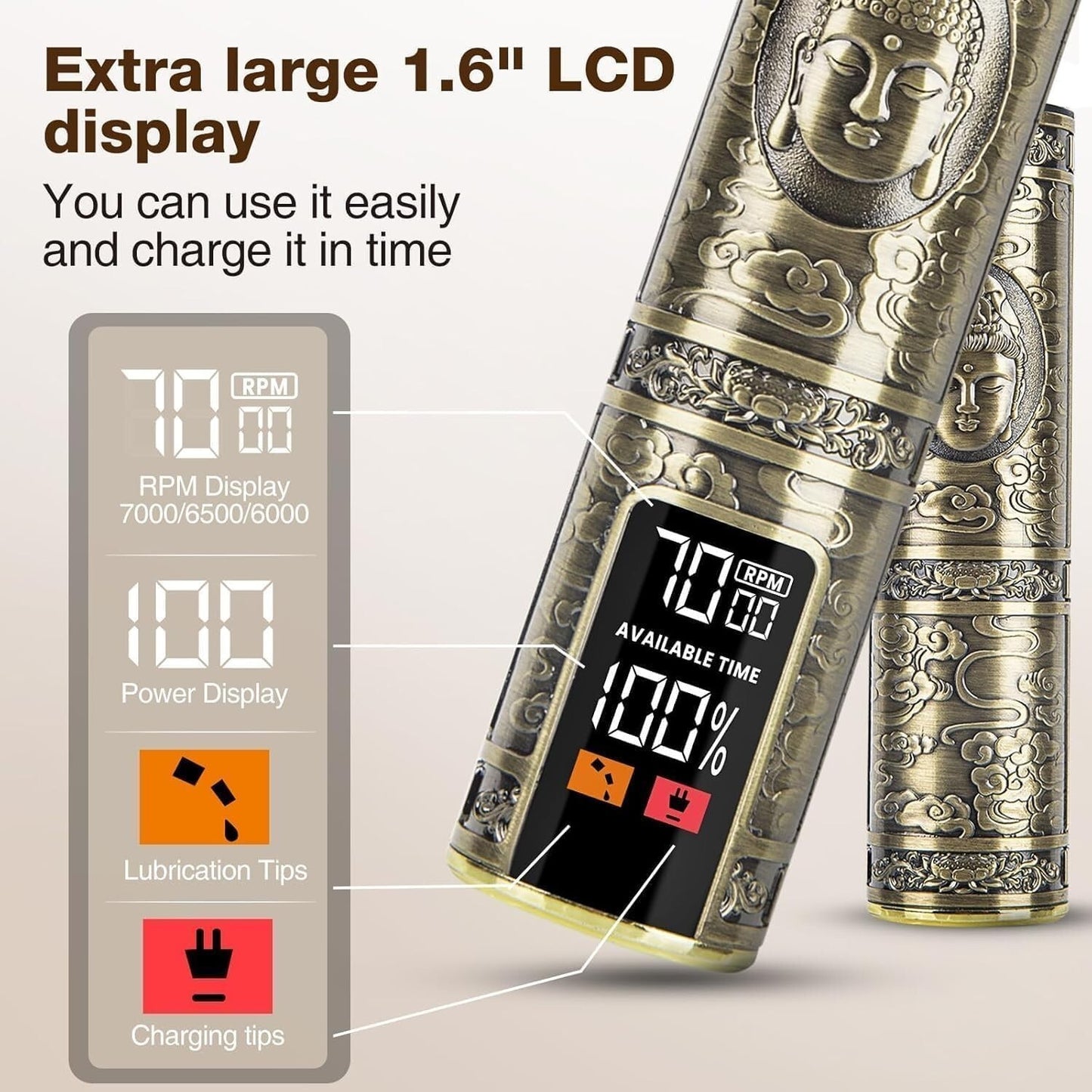 Upgraded Hair Clipper for Men, Hair Trimmer Shaver with LCD Display