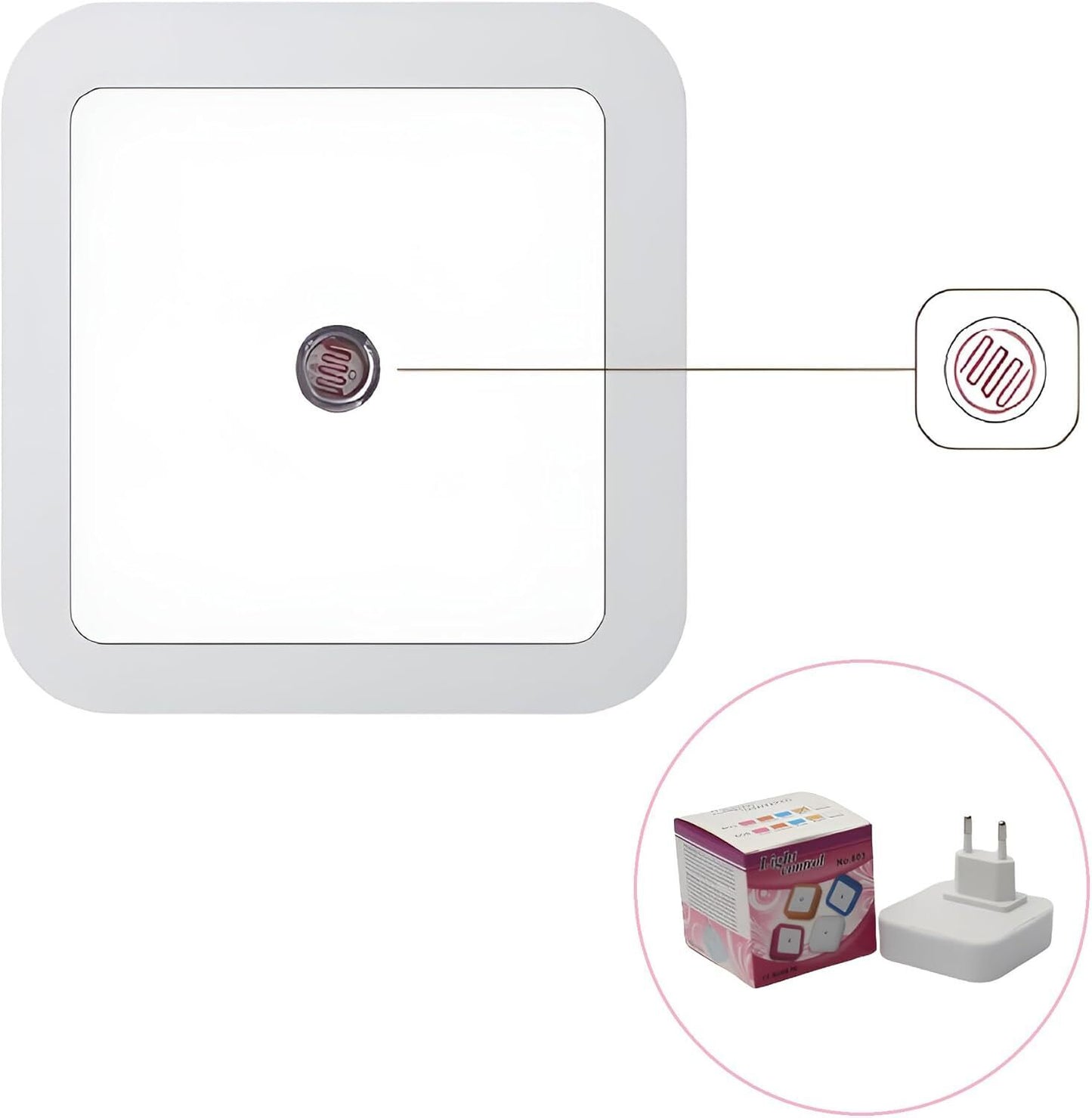 4Pcs Automatic LED Night Light Plug In Energy Saving Dusk To Dawn Sensor Lamp