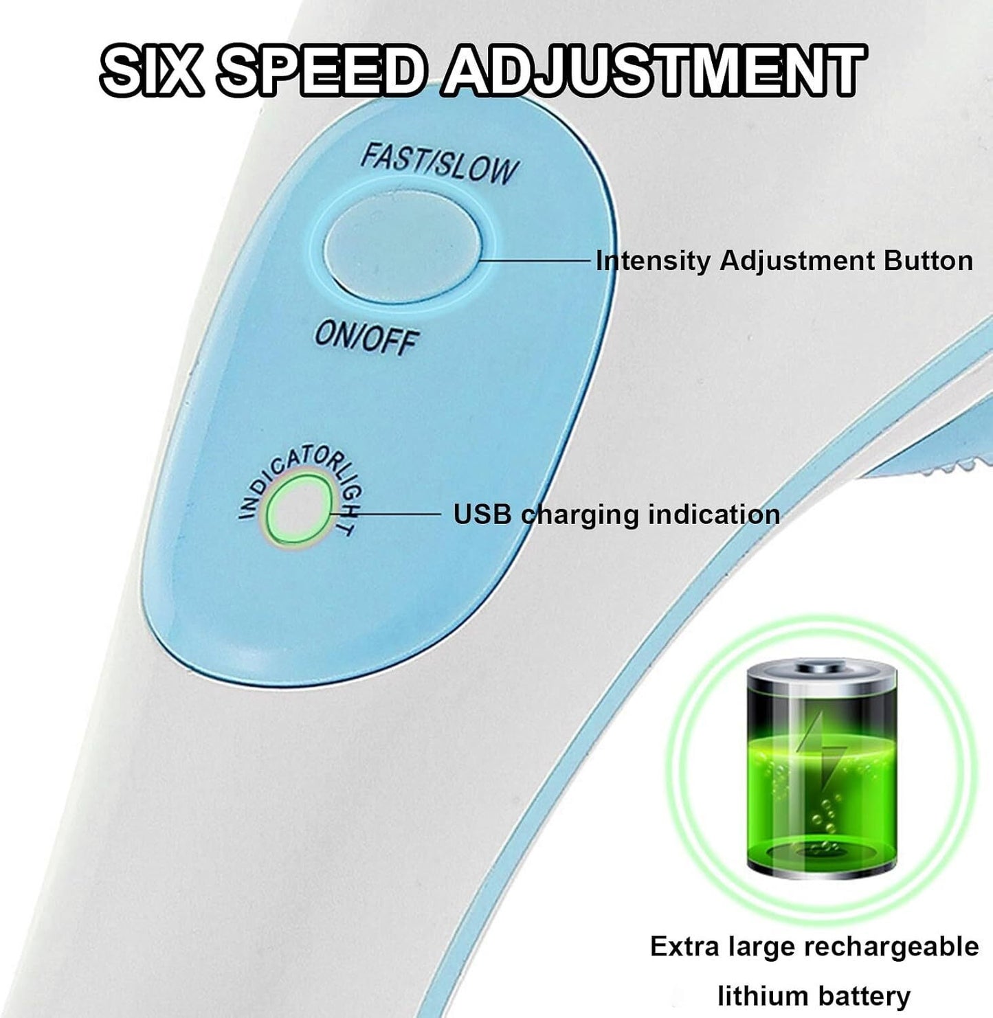 Electric Body Brush Facial Cleansing Brush Rechargeable Back Washer Long Handle