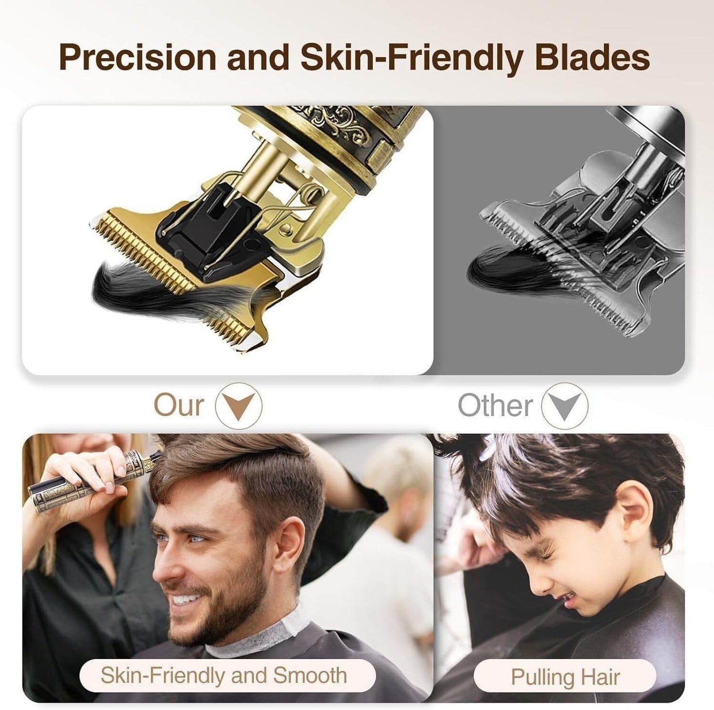 Upgraded Hair Clipper for Men, Hair Trimmer Shaver with LCD Display