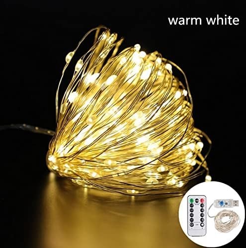 USB Plug In 100 LED 8 Modes Fairy String Lights DIY Micro Copper Wire Decor UK
