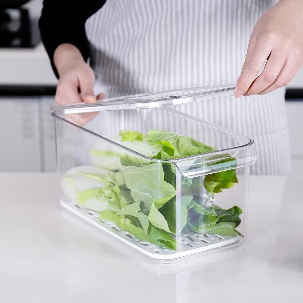 Fridge Food Storage Containers Fresh Fruit & Veggie Saver - Kitchen