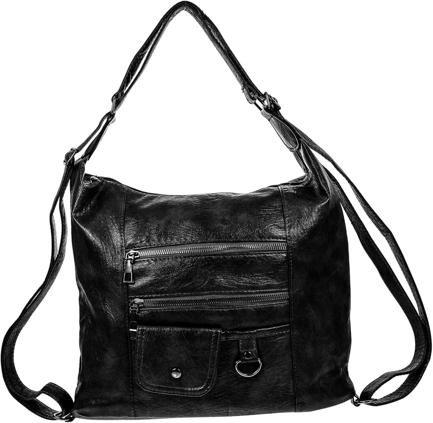 Pu Women's Bag Fashion Retro Design Handbag Simple Girl Backpack Lady Pouch