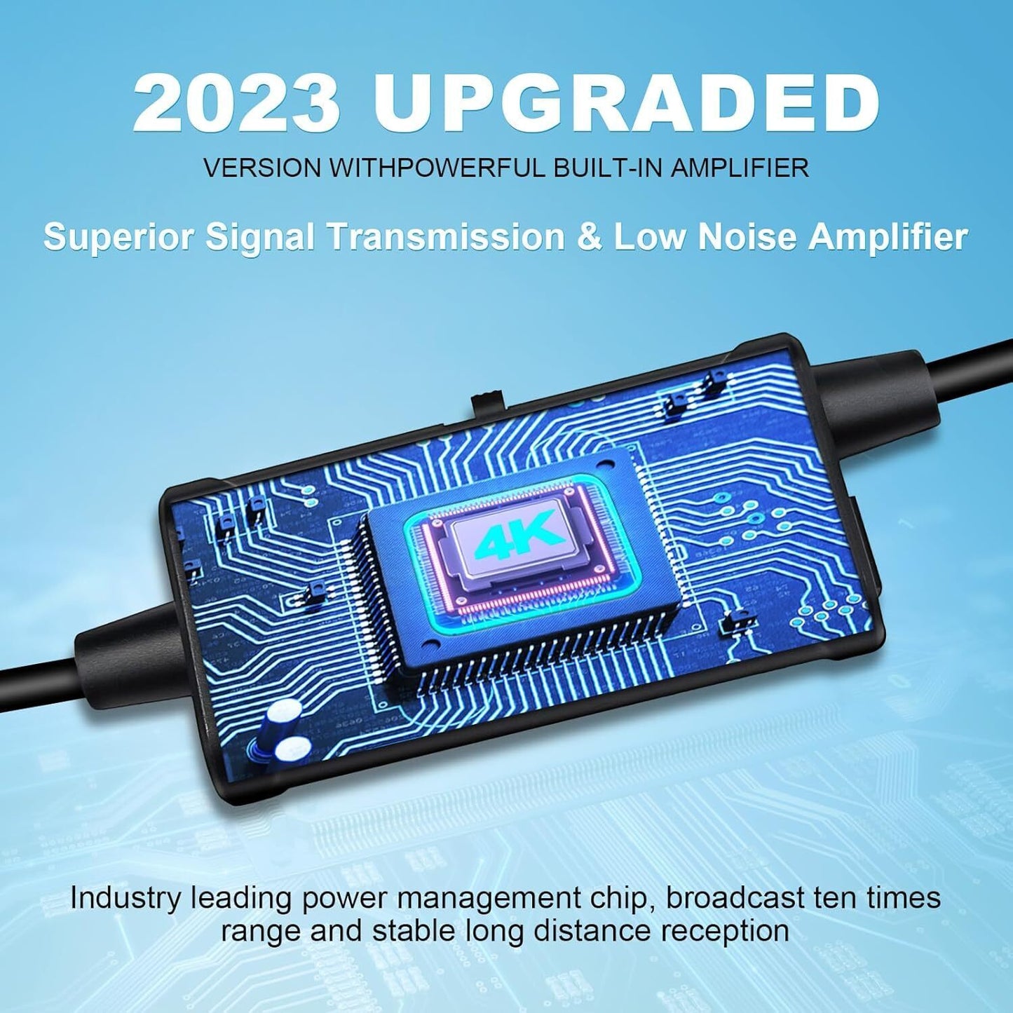 TV Aerial-Digital Indoor TV Aerial with Amplifier Signal Booster-250+Miles Range