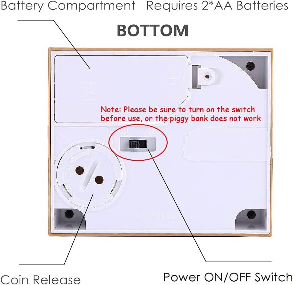 Cartoon Children Piggy Bank, Cat Stealing Money Coins, Creative Bank Gifts