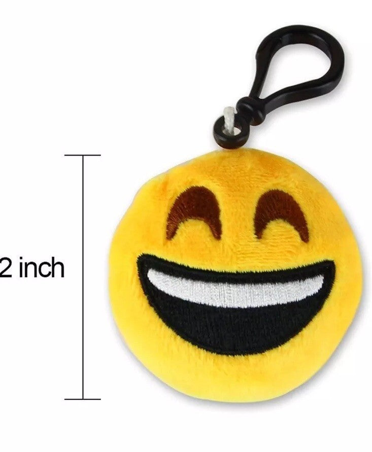 49PC Emoticon Keychain Mini Cute Plush Pillows, Party Favors for Kids Gifts