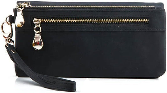 Long Women Purse Multiple Card Slots Wallets Small Clutch Bags Soft Leather