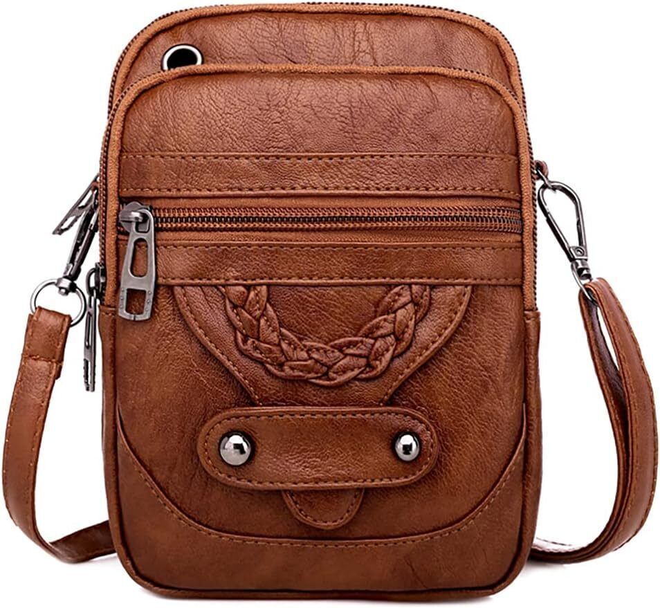 Women Crossbody Bag Small Soft Leather Handbags Shoulder Bag Mini Messenger Bag