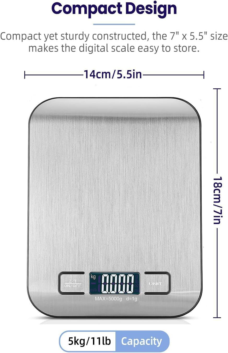 5KG Digital Kitchen Scales Electronic Lcd Balance Scale Food Weight Postal Scale