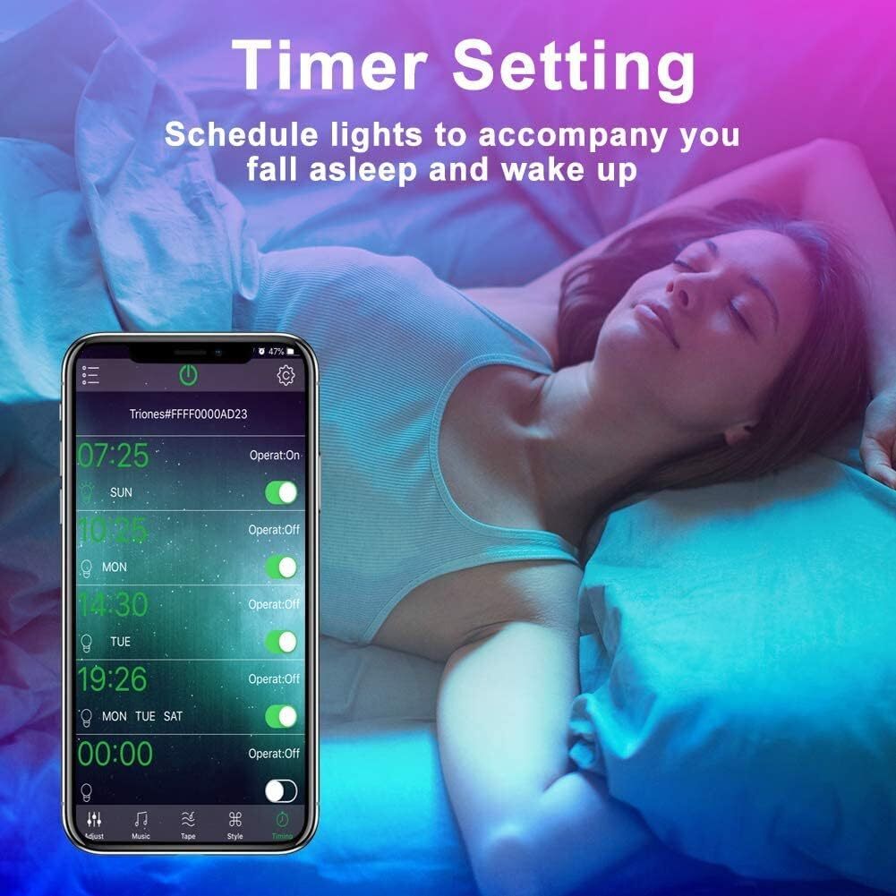 LED Strip Lights 5m RGB Colour Changing Tape With Remote For kitchen Cabinet, TV