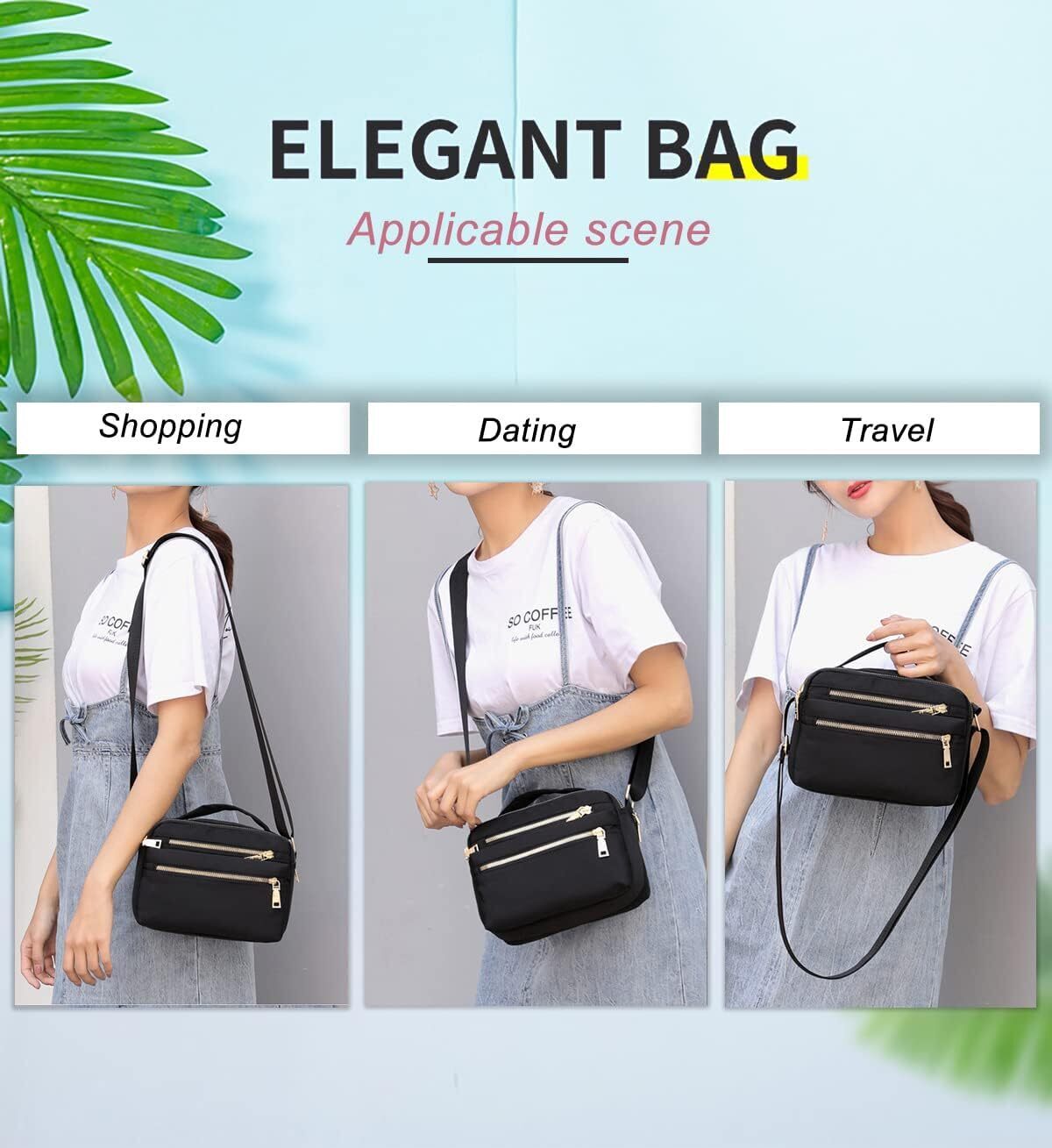Women's Crossbody Bag Shoulder Handbags Suitable Shopping Travel Hiking Daily UK