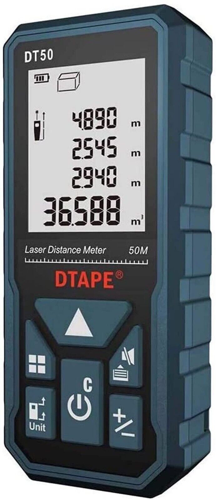 Laser Distance Meter 50M/165ft，Handle Digital IP54 Shockproof Laser Measure