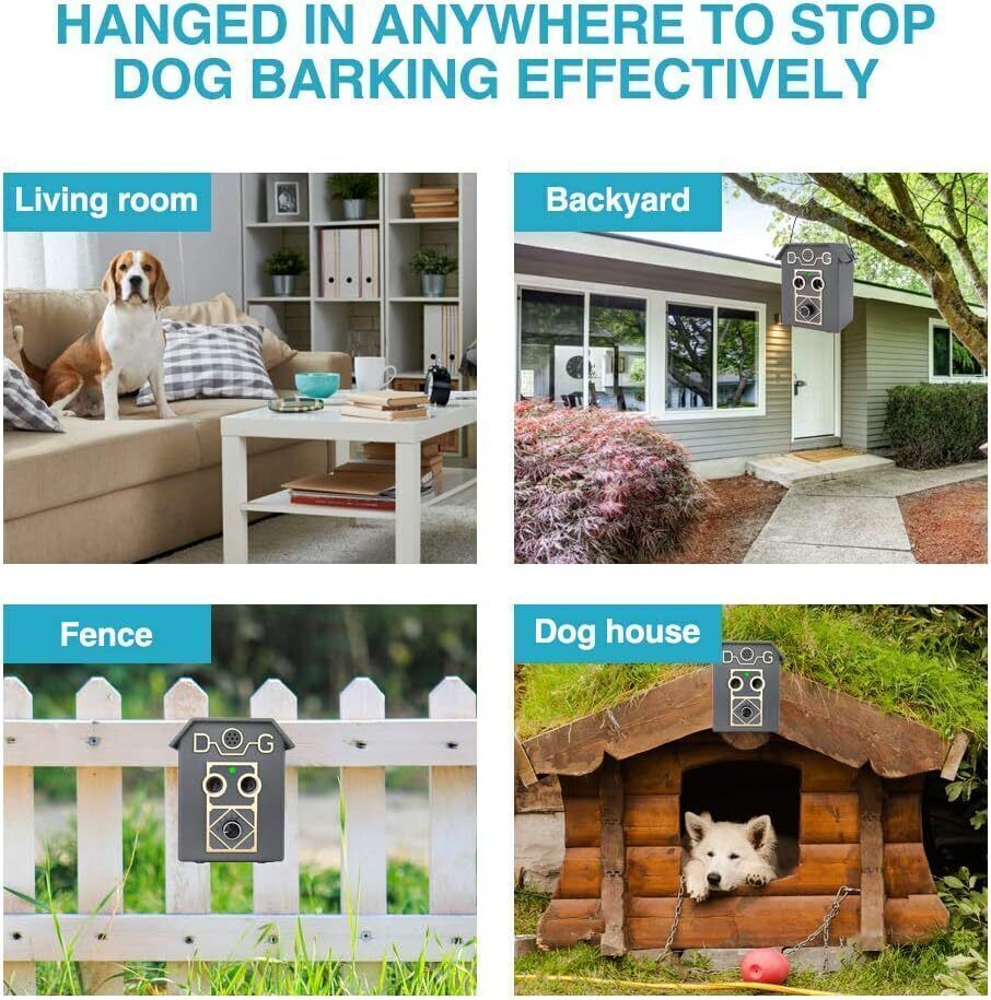Anti Barking Device, with 2 Ultrasonic Sound Speaker, Detects up to 50 Feet