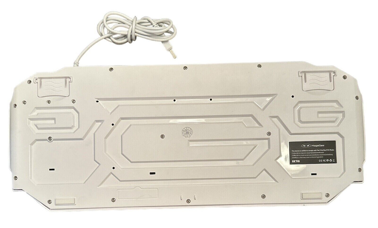 MageGee Keyboard and Mouse Combo USB Wired Backlit White Gaming RGB lighting