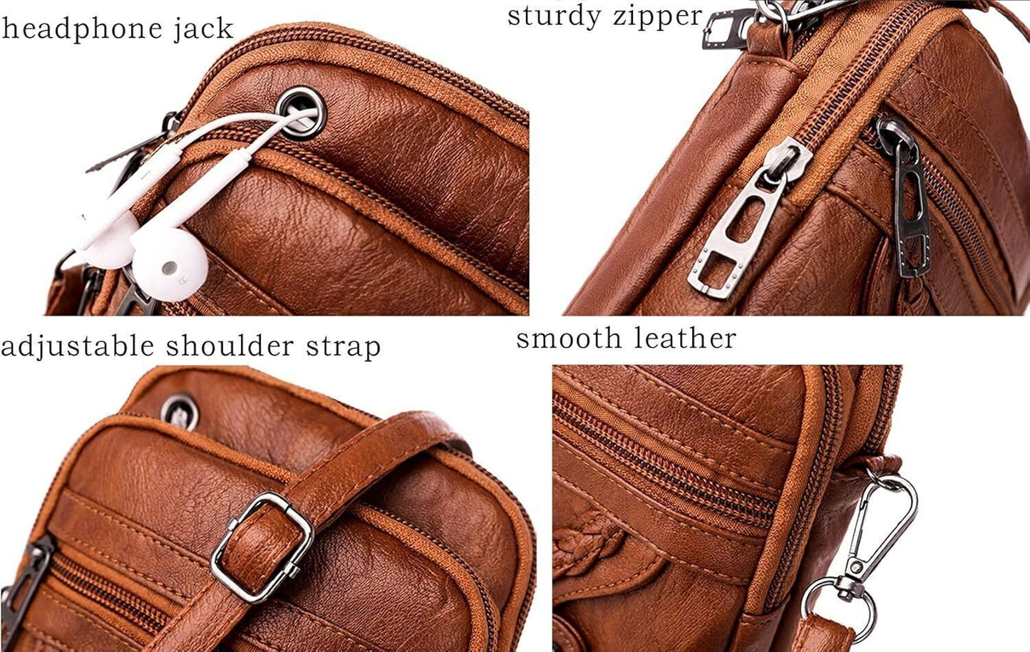 Women Crossbody Bag Small Soft Leather Handbags Shoulder Bag Mini Messenger Bag