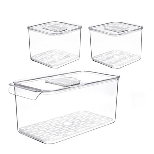Fridge Food Storage Containers Fresh Fruit & Veggie Saver - Kitchen
