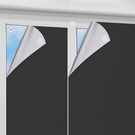 100% blackout blinds Fits Any Window Size & Shape Easyfix 145cmx240cm(57"x94")