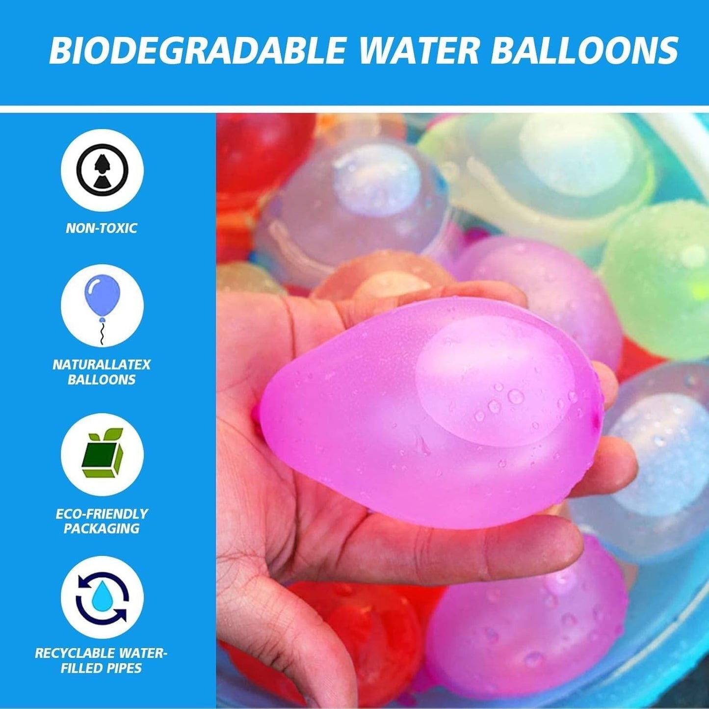 666 Balloons Self Sealing Water Balloons Outdoor Garden Play Kids Party Fun